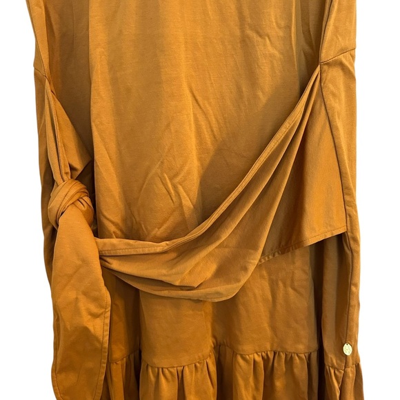 Scotch & Soda Rust Ruffle Jersey Dress - Picture 8 of 13